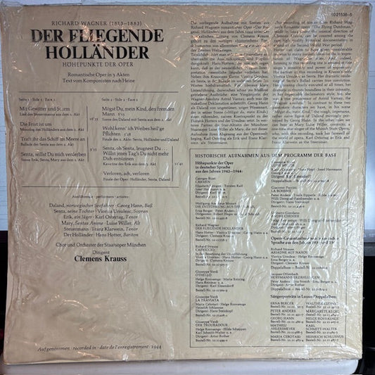 Richard Wagner - Der Fliegende Hollander - Höhepunkte Der Oper (VINYL) | Near Mint (NM or M-)