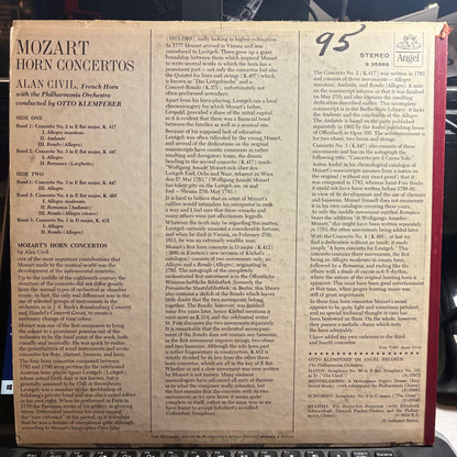 Wolfgang Amadeus Mozart - Horn Concertos (VINYL) | Near Mint (NM or M-) Excellent (EX)
