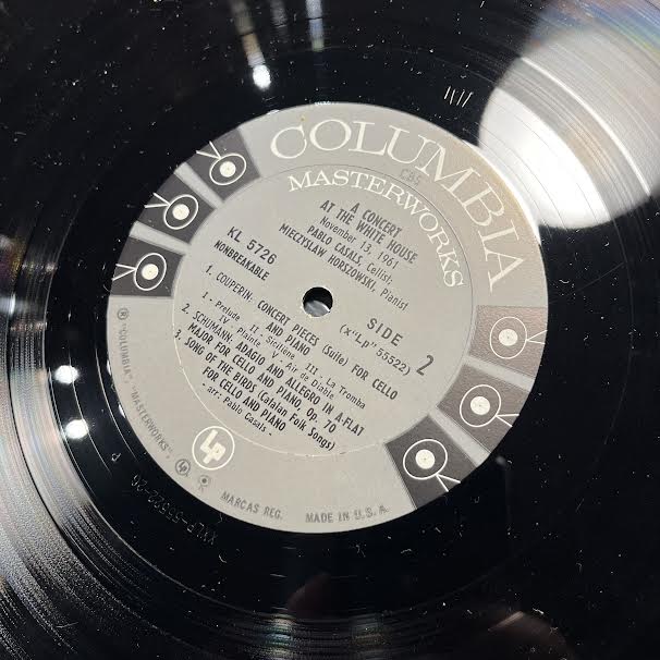 Pablo Casals - A Concert At The White House (VINYL) | Near Mint (NM or M-) Near Mint- (NM-)