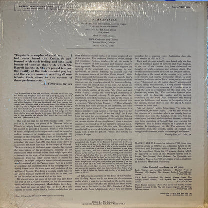 Johann Sebastian Bach - Cantatas No. 56: Ich Will Den Kreuzstab Gerne Tragen / No. 82: Ich Habe Genug | Near Mint (NM) Near Mint (NM)