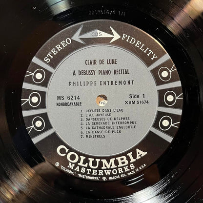 Claude Debussy - Clair De Lune (A Debussy Piano Recital By Philippe Entremont) (VINYL) | Near Mint (NM) Excellent+ (EX+)