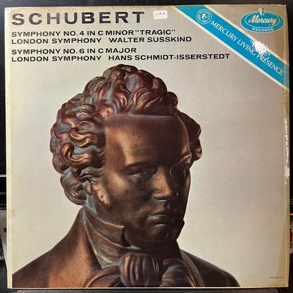 Walter Susskind - Schubert: Symphony No. 4 & 6 (VINYL) | Near Mint (NM or M-) Very Good Plus (VG+)