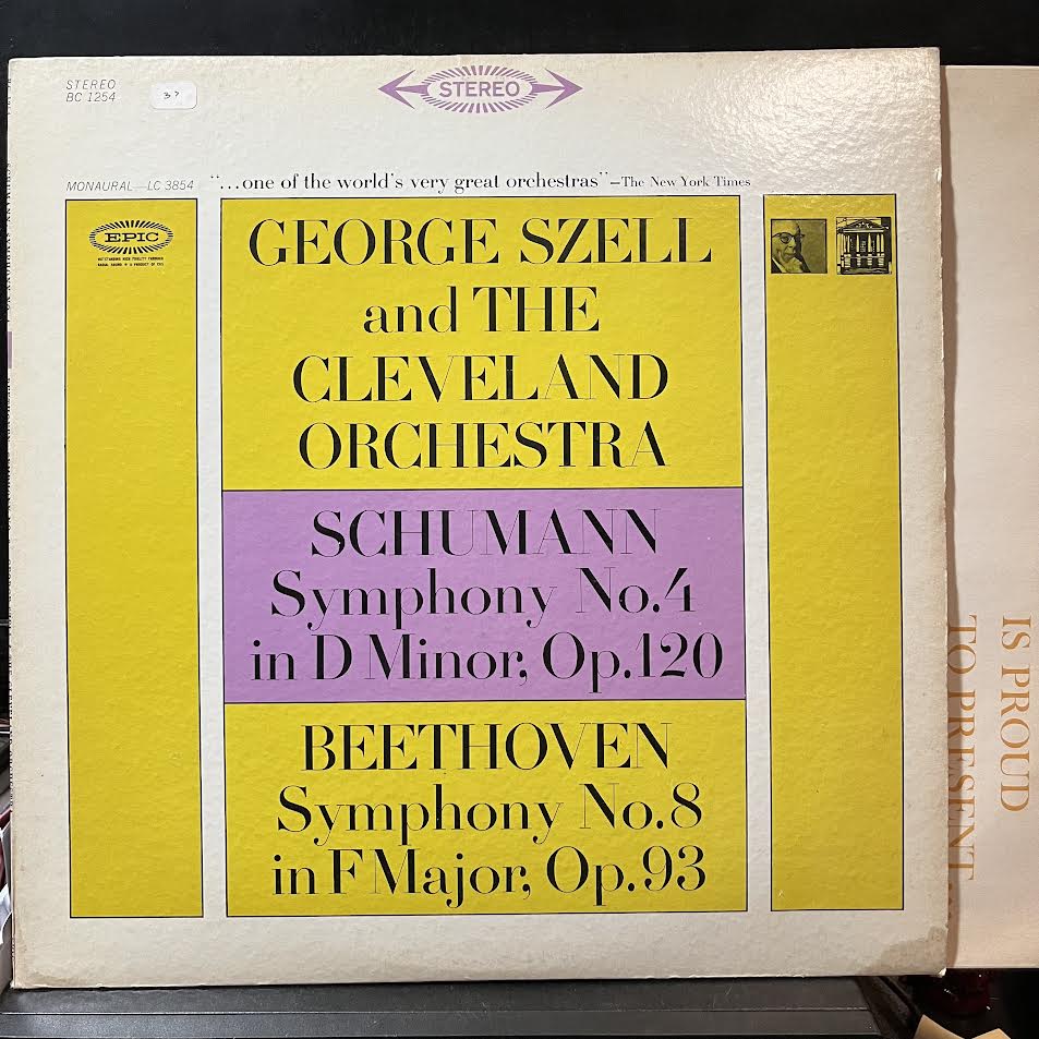 George Szell - Symphony No.4 In D Minor, Op.120 / Symphony No.8 In F Major, Op.93 (VINYL) | Near Mint (NM) Excellent+ (EX+)