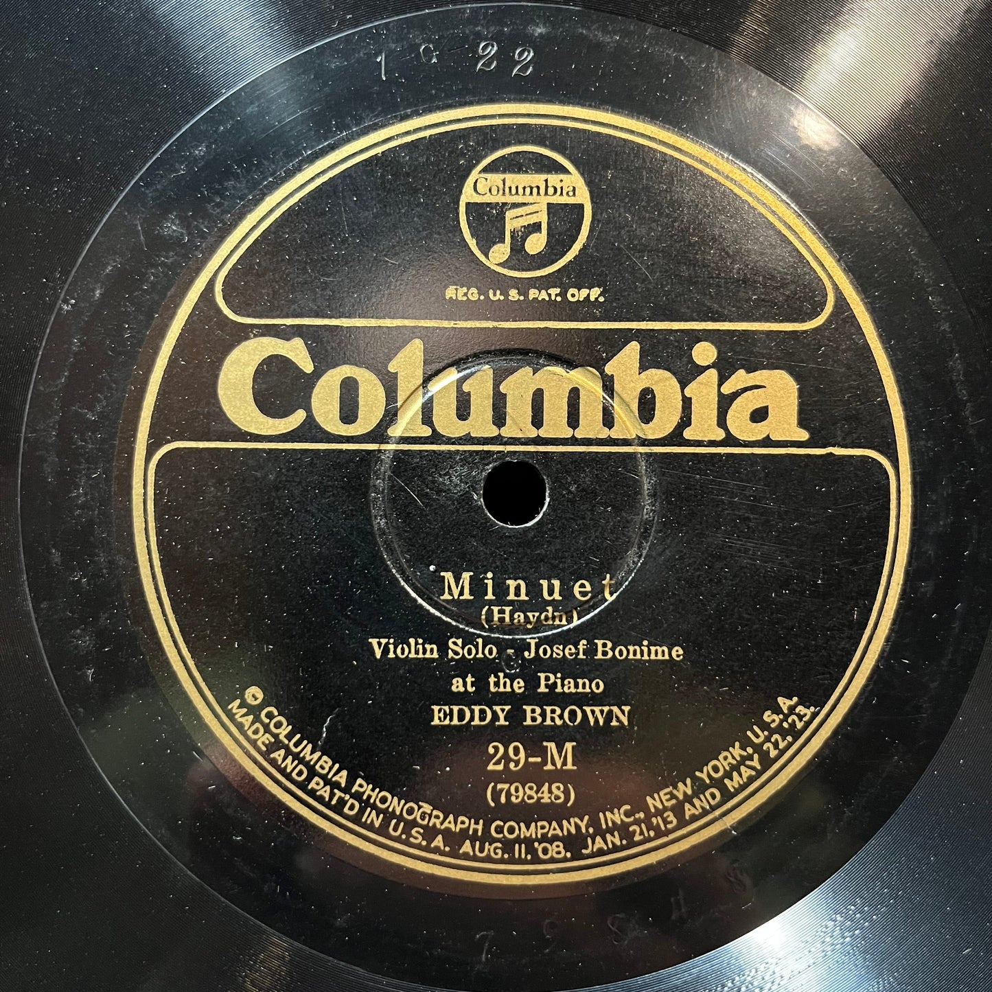 Eddy Brown (2) - MINUET / ROMANCE (78RPM 10") | Near Mint (NM or M-) Generic