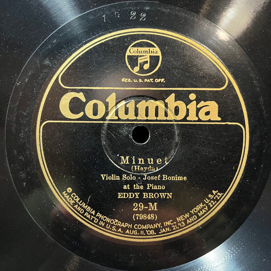 Eddy Brown (2) - MINUET / ROMANCE (78RPM 10") | Near Mint (NM or M-) Generic