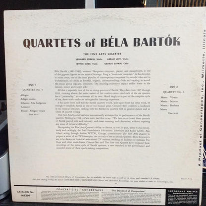 String Quartets No. 5, No. 6 (VINYL) | Near Mint (NM or M-)