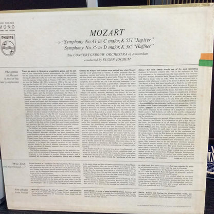 Wolfgang Amadeus Mozart, Concertgebouworkest, Euge - Symphonies - Jupiter - Haffner (VINYL) | Near Mint (NM or M-)