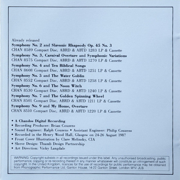 Symphony No. 1 ' The Bells Of Zlonice' - The Hero's Song Symphonic Poem Op. 111 (CD) | Near Mint (NM) Near Mint (NM)