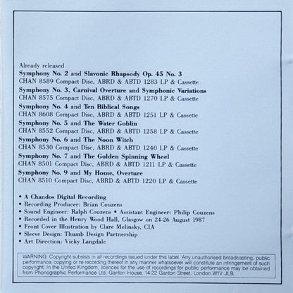 Symphony No. 1 ' The Bells Of Zlonice' - The Hero's Song Symphonic Poem Op. 111 (CD) | Near Mint (NM) Near Mint (NM)