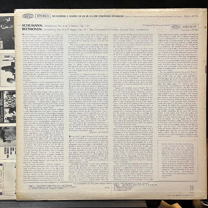 George Szell - Symphony No.4 In D Minor, Op.120 / Symphony No.8 In F Major, Op.93 (VINYL) | Near Mint (NM) Excellent+ (EX+)