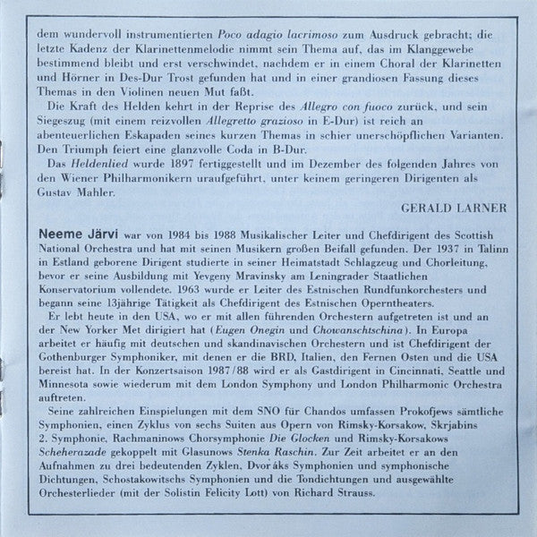 Symphony No. 1 ' The Bells Of Zlonice' - The Hero's Song Symphonic Poem Op. 111 (CD) | Near Mint (NM) Near Mint (NM)