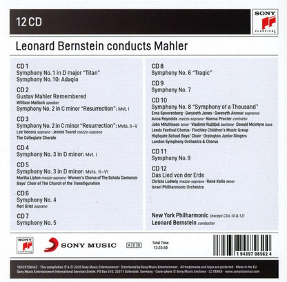 Gustav Mahler - The Complete Symphonies · Das Lied Von Der Erde (12x CD BOX) | Near Mint (NM or M-) Excellent (EX)