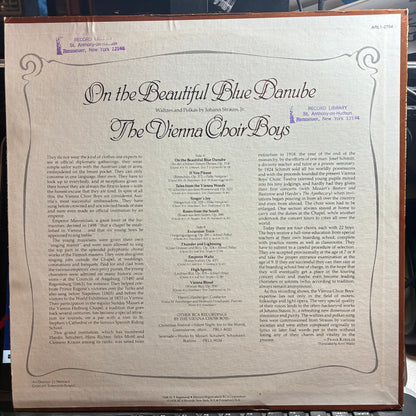 Die Wiener Sängerknaben - On The Beautiful Blue Danube: Waltzes And Polkas By Johann Strauss, Jr (VINYL) | Near Mint (NM or M-) Excellent (EX)