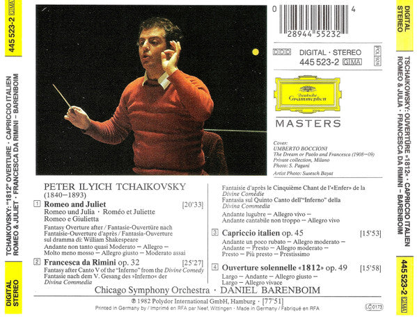 Pyotr Ilyich Tchaikovsky - »1812« Overture • Capriccio Italien • Romeo & Juliet • Francesca Da Rimini (CD) | Near Mint (NM or M-)