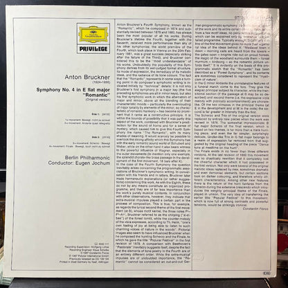 Anton Bruckner - Symphonie Nr. 4 "Romantische" (VINYL) | Near Mint (NM or M-) Near Mint (NM)