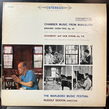 Johannes Brahms - Chamber Music From Marlboro: Horn Trio, Op. 40 / Auf Dem Strom, Op. 119 (VINYL) | Near Mint (NM or M-) Excellent+ (EX+)