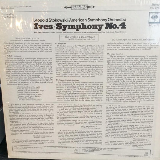 Leopold Stokowski / The American Symphony Orchestr - Symphony No. 4 (VINYL) | Near Mint (NM or M-)