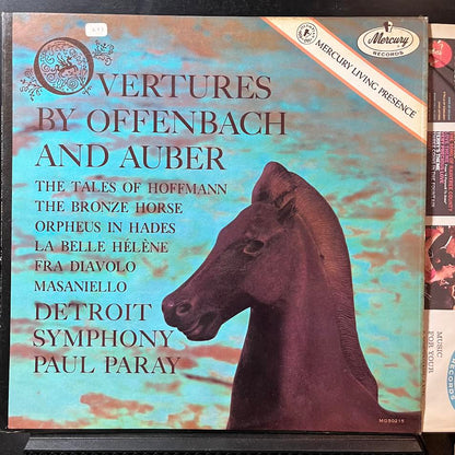 Paul Paray - Overtures By Offenbach & Auber (VINYL) | Near Mint (NM or M-) Excellent (EX)