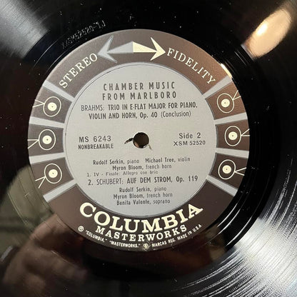 Johannes Brahms - Chamber Music From Marlboro: Horn Trio, Op. 40 / Auf Dem Strom, Op. 119 (VINYL) | Near Mint (NM or M-) Excellent+ (EX+)