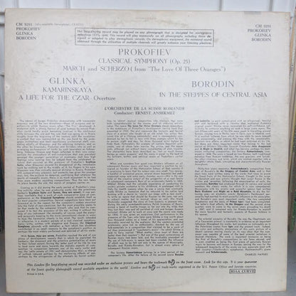 Classical Symphony / March And Scherzo / Kamarinska Fantasy / A Life For The Czar / In The Steppes Of Central Asia (VINYL) | Near Mint (NM or M-) Very Good Plus (VG+)