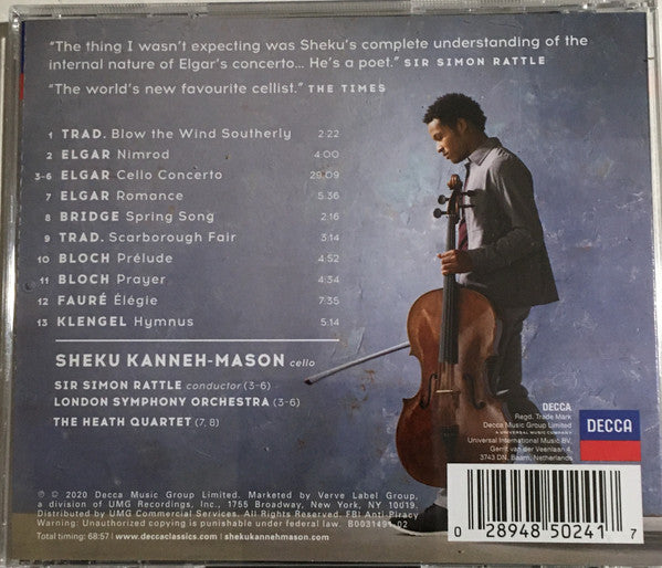 Sheku Kanneh-Mason - Elgar (CD) | Near Mint (NM) Near Mint (NM)