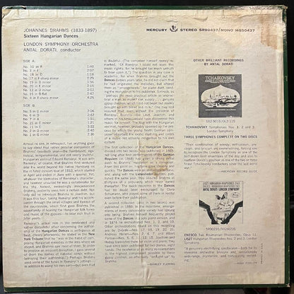 Johannes Brahms - 16 Hungarian Dances (VINYL) | Near Mint (NM) Very Good Plus Plus (VG++)