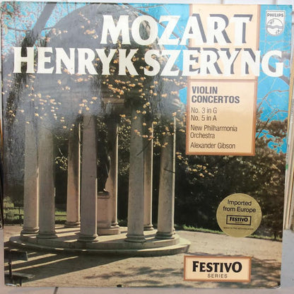 Violin Concertos No. 3 in G No. 5 in A (VINYL) | Near Mint (NM or M-)