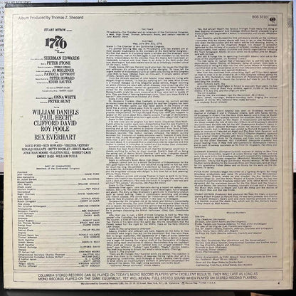 William Daniels - 1776 (A New Musical) (VINYL) | Near Mint (NM) Excellent (EX)
