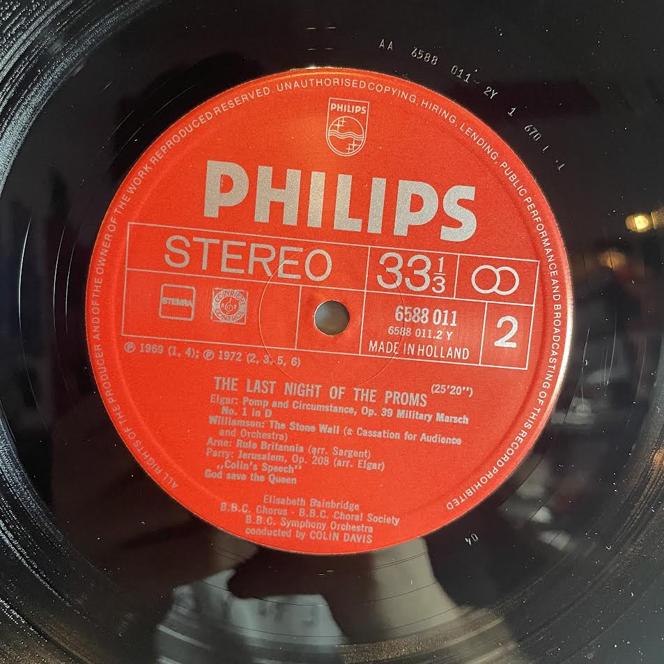 Sir Colin Davis - At The Last Night Of The Proms | Near Mint (NM) Very Good Plus (VG+)