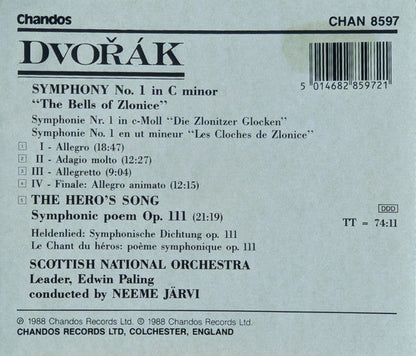 Symphony No. 1 ' The Bells Of Zlonice' - The Hero's Song Symphonic Poem Op. 111 (CD) | Near Mint (NM) Near Mint (NM)