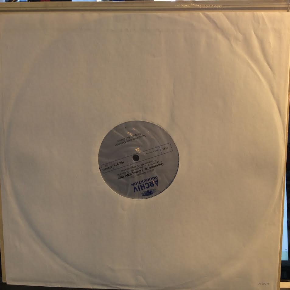 Johann Sebastian Bach - Ouvertüre Nr. 1 In C-dur, BWV 1066 / Ouvertüre Nr. 4 In D-dur, BWV 1069 (VINYL) | Near Mint (NM) Near Mint (NM)