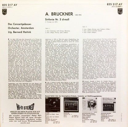 Anton Bruckner, Bernard Haitink, Concertgebouworke - Sinfonie Nr. 3 D-Moll (VINYL) | Near Mint (NM or M-)