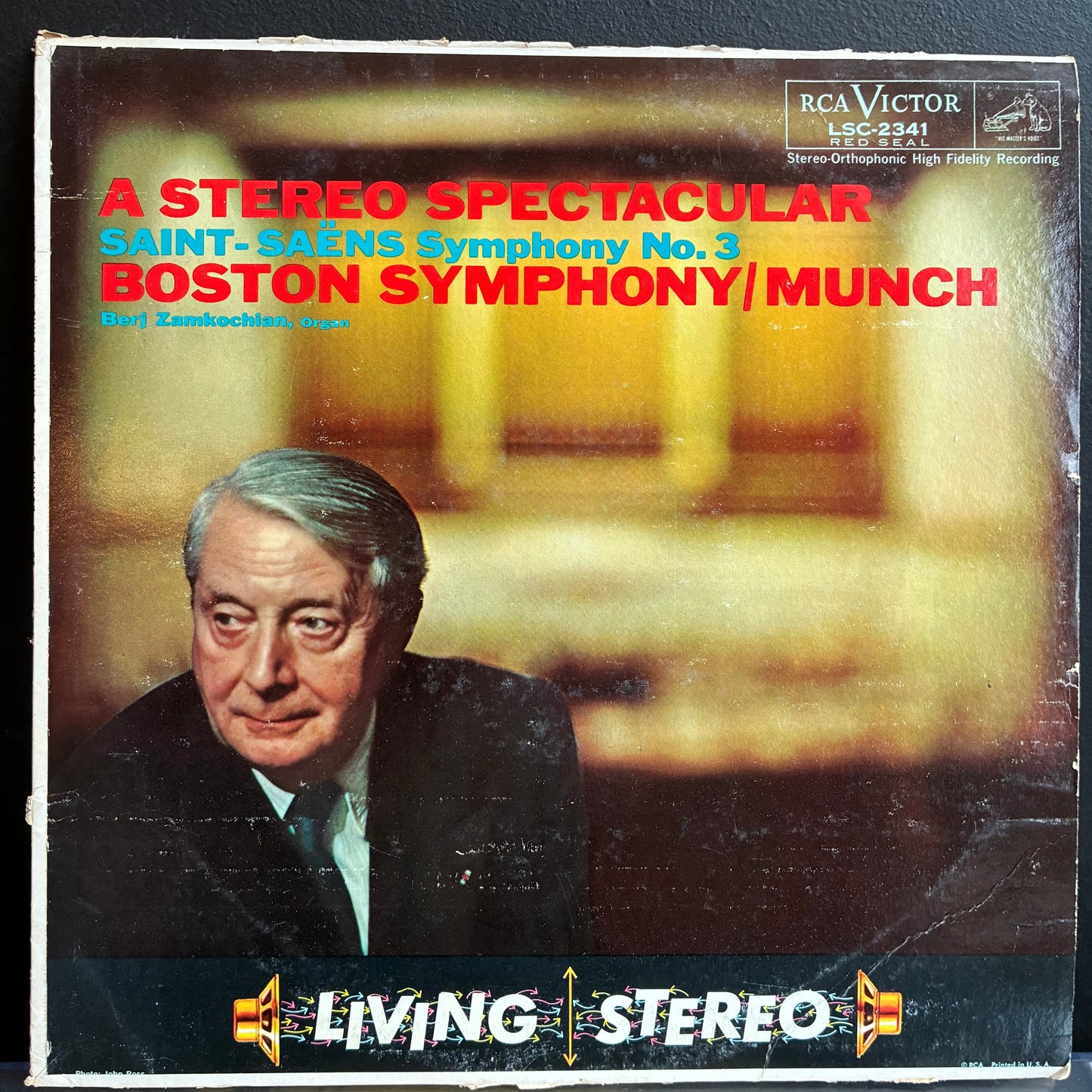 Camille Saint-Saëns - A Stereo Spectacular / Symphony No. 3 (VINYL) | Very Good Plus (VG+) Very Good (VG)