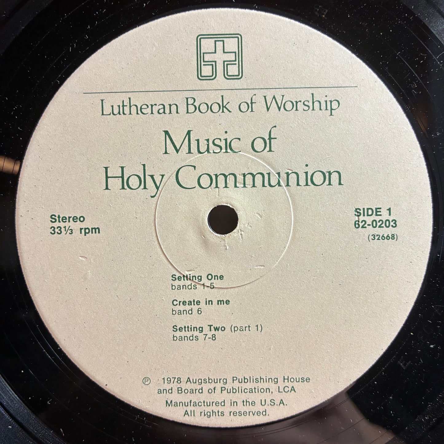 Various - Lutheran Book Of Worship - Music Of Holy Communion (VINYL) | Very Good Plus (VG+) Excellent (EX)