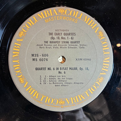 Ludwig van Beethoven - The Early Quartets, Opus 18, Nos. 1–6 (3x VINYL) | Very Good Plus (VG+) Very Good Plus (VG+)