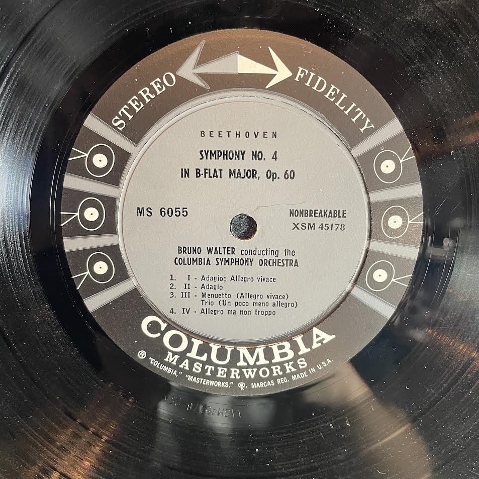 Bruno Walter - Symphony No. 5 · Symphony No. 4 (VINYL) | Very Good Plus (VG+) Very Good Plus (VG+)