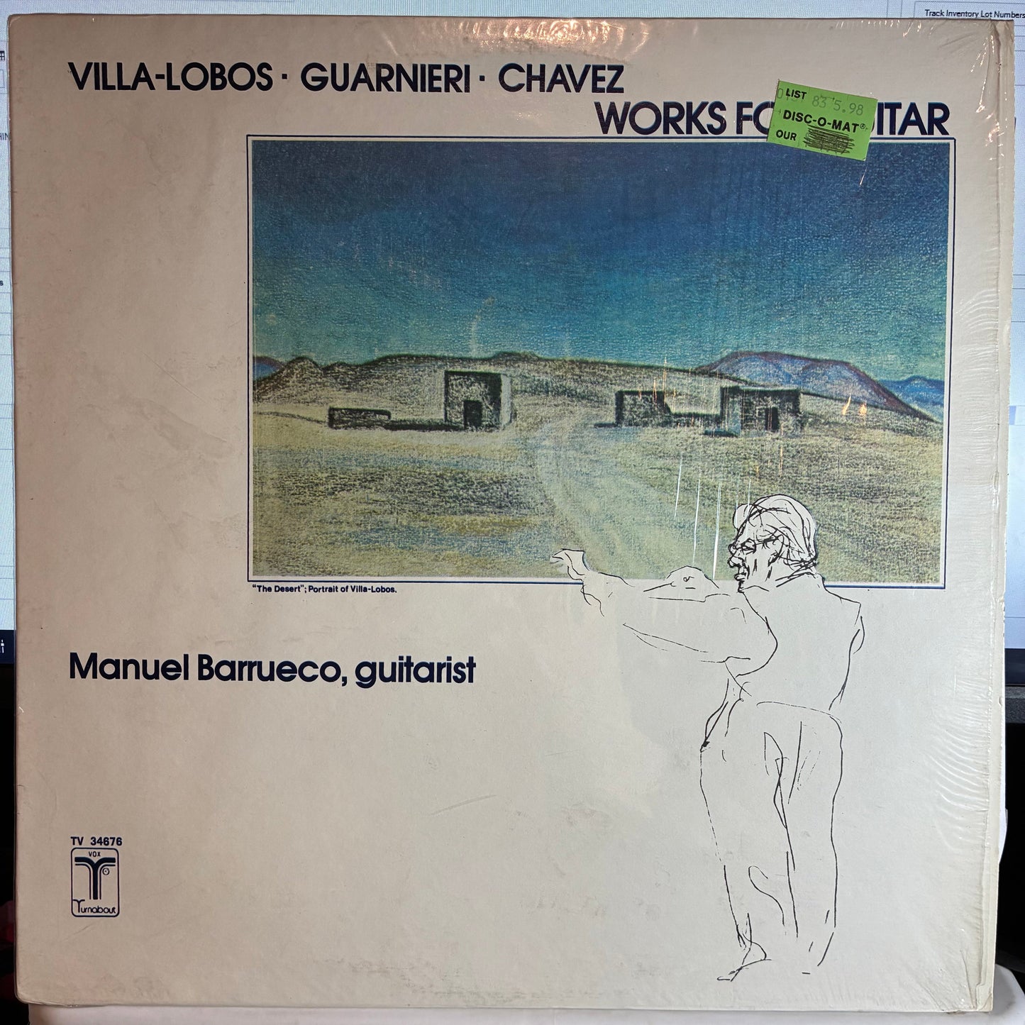 Heitor Villa-Lobos - Works For Guitar (VINYL) | Very Good Plus (VG+) Excellent (EX)