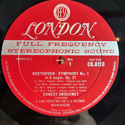Ludwig van Beethoven - Symphony No. 1 In C Major Op. 21 / Symphony No. 8 In F Major Op. 93 (VINYL) | Very Good Plus (VG+) Excellent+ (EX+)