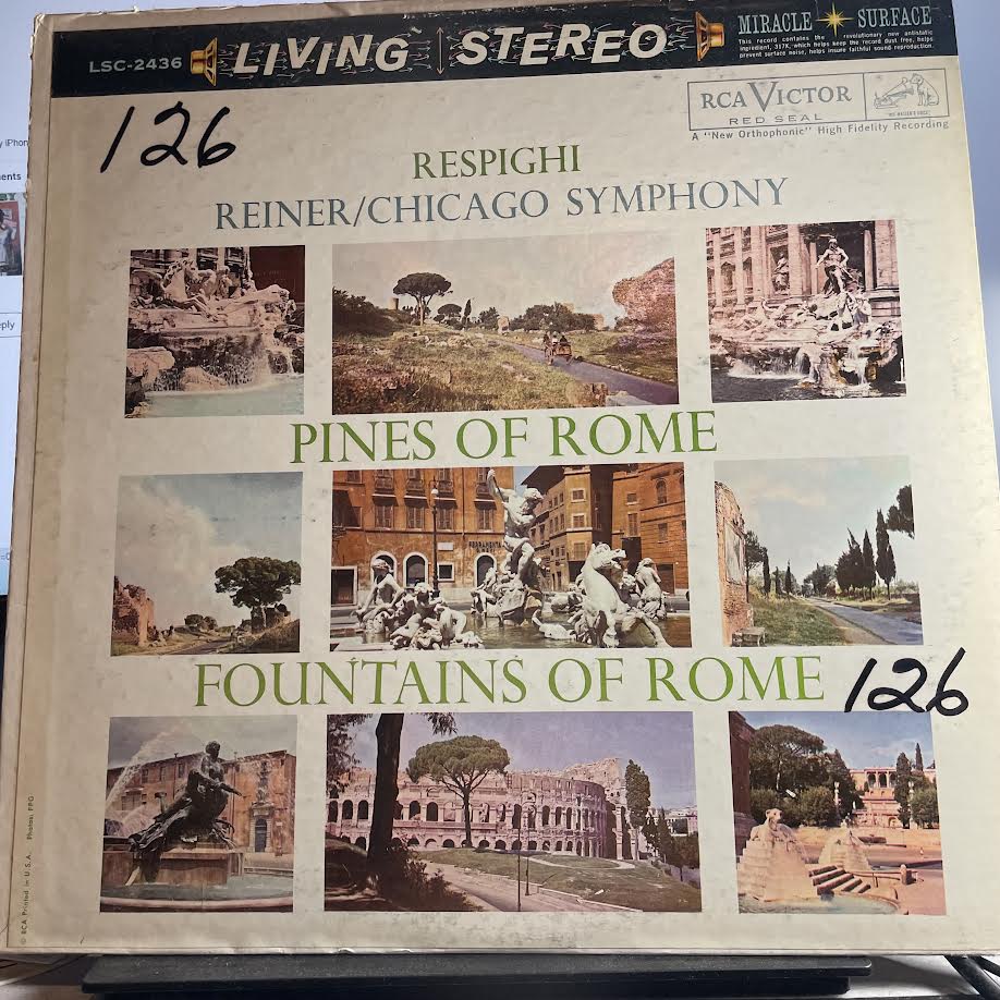 Ottorino Respighi - Pines Of Rome / Fountains Of Rome (VINYL) | Very Good Plus (VG+) Excellent (EX)