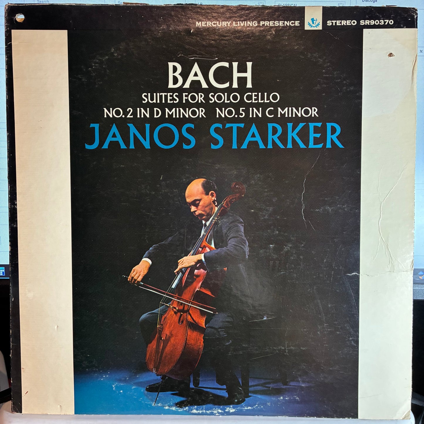Johann Sebastian Bach - Suites For Solo Cello No.2 In D Minor No.5 In C Minor (VINYL) | Very Good (VG) Very Good (VG)