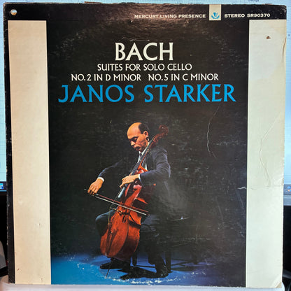 Johann Sebastian Bach - Suites For Solo Cello No.2 In D Minor No.5 In C Minor (VINYL) | Very Good (VG) Very Good (VG)