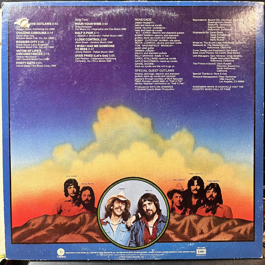 Jimmy Rabbitt And Renegade - Jimmy Rabbitt And Renegade (VINYL) | Excellent+ (EX+) Very Good Plus (VG+)