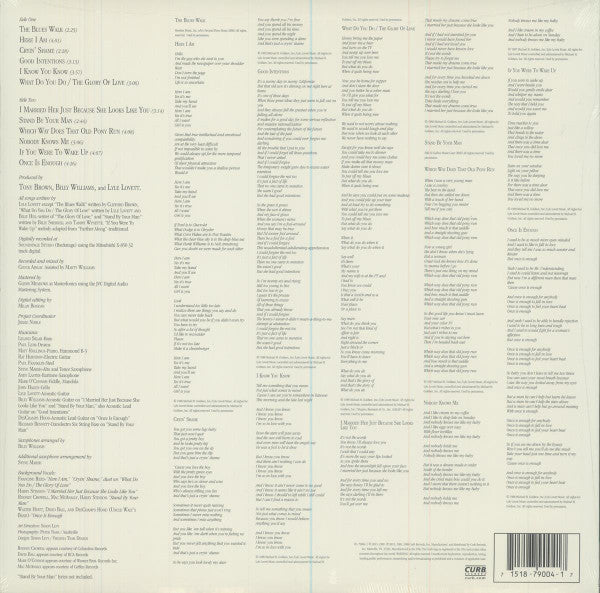 Lyle Lovett And His Large Band - Lyle Lovett And His Large Band (VINYL) | Mint (M) Mint (M)
