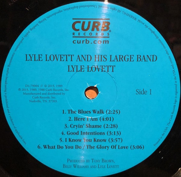 Lyle Lovett And His Large Band - Lyle Lovett And His Large Band (VINYL) | Mint (M) Mint (M)