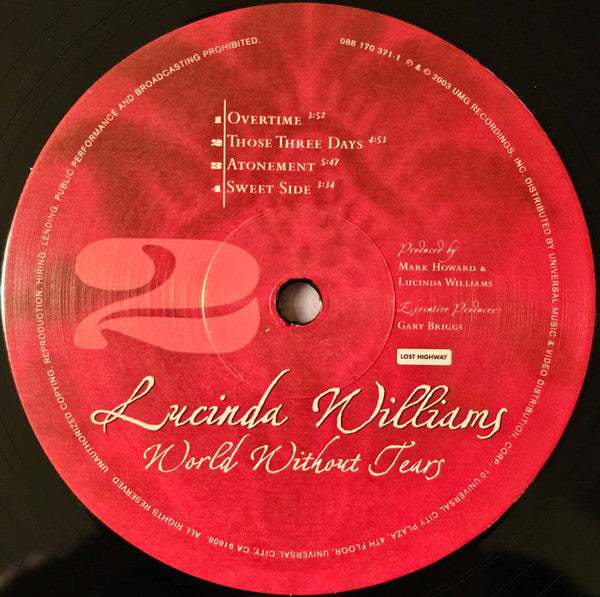 Lucinda Williams - World Without Tears (2xVINYL) | Mint (M) Mint (M)