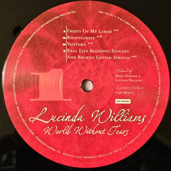 Lucinda Williams - World Without Tears (2xVINYL) | Mint (M) Mint (M)