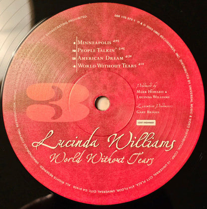 Lucinda Williams - World Without Tears (2xVINYL) | Mint (M) Mint (M)