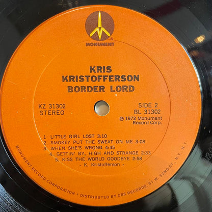 Kris Kristofferson - Border Lord (VINYL) | Excellent+ (EX+) Excellent (EX)