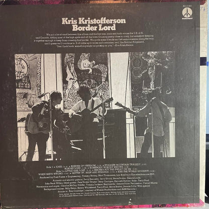Kris Kristofferson - Border Lord (VINYL) | Excellent+ (EX+) Excellent (EX)