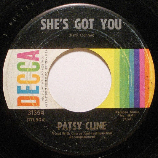 Patsy Cline - She's Got You (7" VINYL) | Excellent+ (EX+) Generic